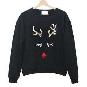 Sequin Deer Sweatshirt